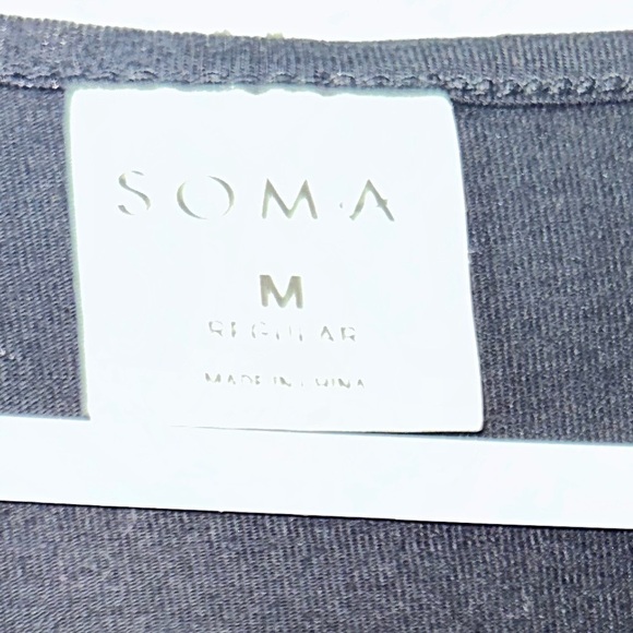 Soma black Relaxed Pajama Blouse - Picture 3 of 3
